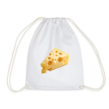 Cheese - Drawstring Bag - white - Front