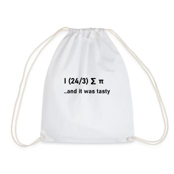 Math Jokes Funny Gift Gift Idea Nerd - Drawstring Bag - white - Front