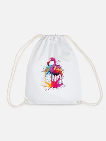 Flamingo - Turnbeutel - Weiß