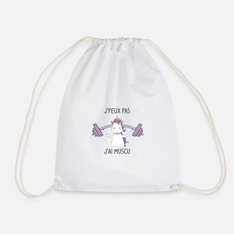 J'peux pas j'ai muscu - Sac de sport léger - blanc
