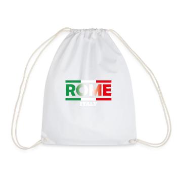Rome - Drawstring Bag - white - Front