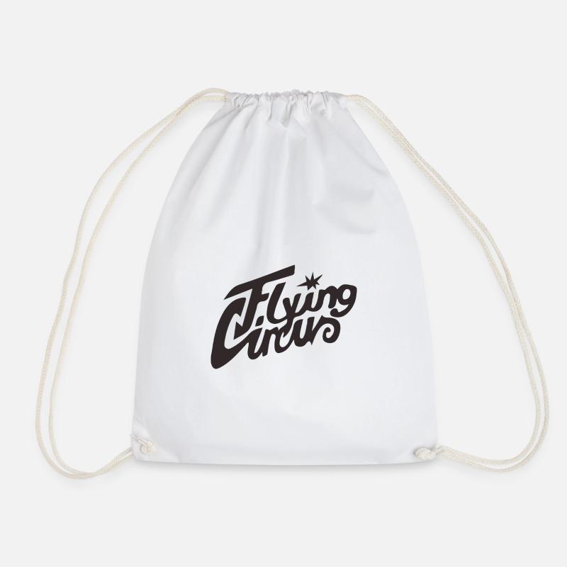 „Flying Circus” Vintage Script - Turnbeutel - Weiß