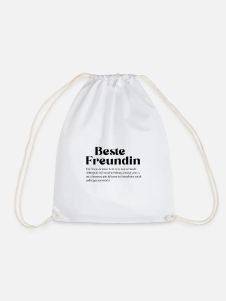 Beste Freundin - Turnbeutel - Weiß
