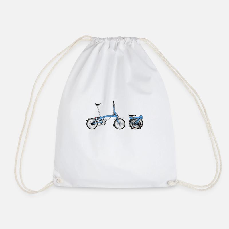 Brompton-Fahrrad - Turnbeutel - Weiß