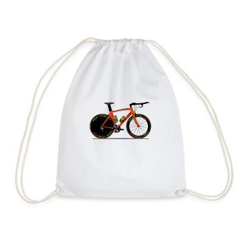Trial Trial Bike - Drawstring Bag - white - Front