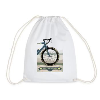 Tour Down Under Bike - Drawstring Bag - white - Front