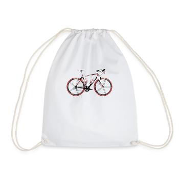 Race Bike - Drawstring Bag - white - Front
