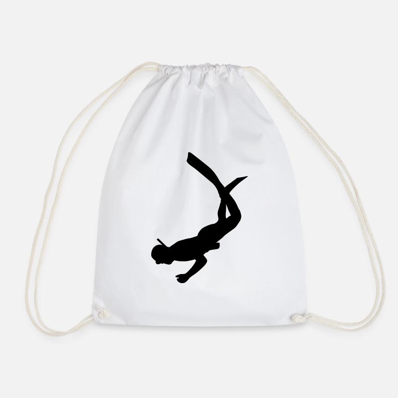 plongeur4 - Drawstring Bag - white