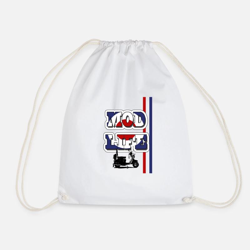 MOD LIFE - Drawstring Bag - white