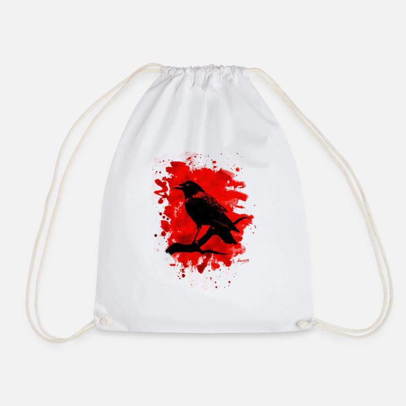 Crow bleached red - Turnbeutel - Weiß