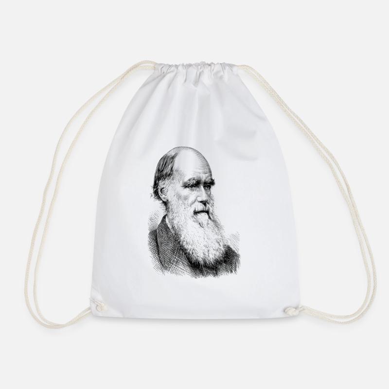 Charles Darwin - Turnbeutel - Weiß