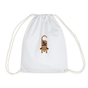 Chien reposant cadeau de sommeil - Sac de sport léger - blanc - Devant