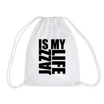 jazz is my life - Turnbeutel - Weiß - Vorne