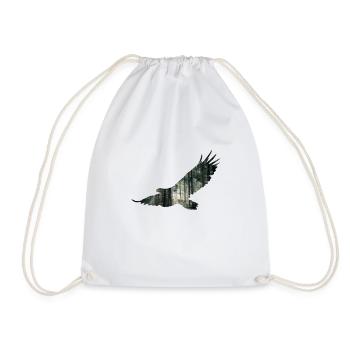 Eagle nature - Drawstring Bag - white - Front