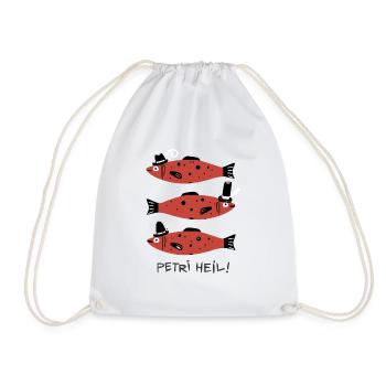 Fische - Turnbeutel - Weiß - Vorne