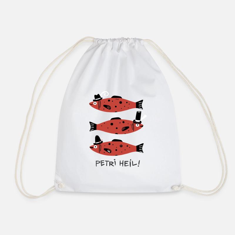 Fische - Turnbeutel - Weiß