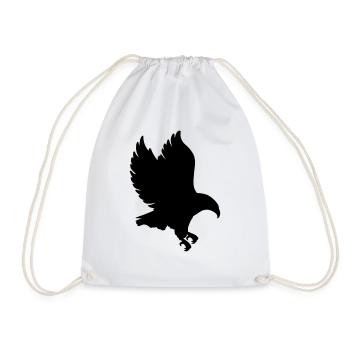 Eagle Wild Bird of Prey - Drawstring Bag - white - Front