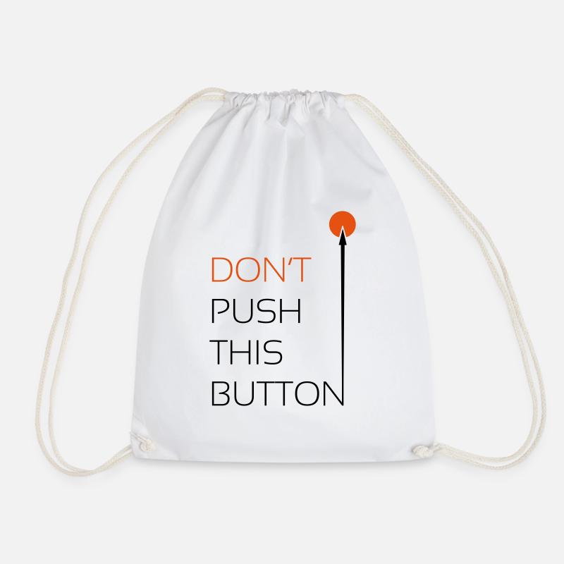Push this Button - Turnbeutel - Weiß