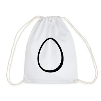 œuf - Sac de sport léger - blanc - Devant