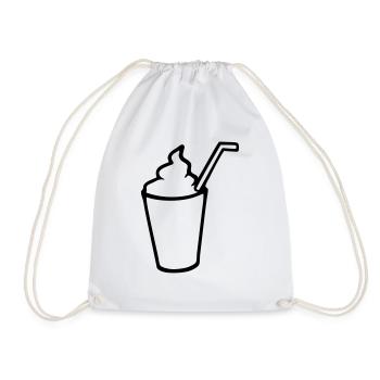 Milchshake - Turnbeutel - Weiß - Vorne