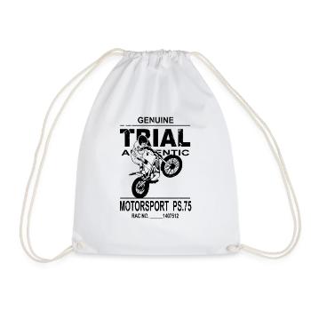 Trial Racing - Turnbeutel - Weiß - Vorne