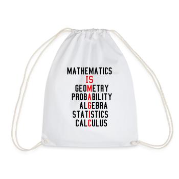 Mathematics is like magic - Drawstring Bag - white - Front