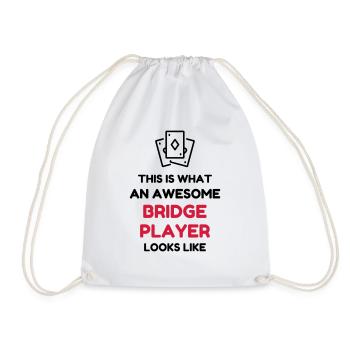 bridge_lms36 - Drawstring Bag - white - Front