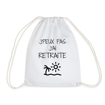 Retirement Retired Ruhestand Retraite Retraitée - Drawstring Bag - white - Front