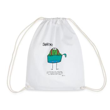 Pensée Shadokienne - Sac de sport léger - blanc - Devant