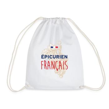 Epicurien français - Sac de sport léger - blanc - Devant