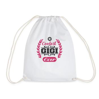 GIGI - Drawstring Bag - white - Front