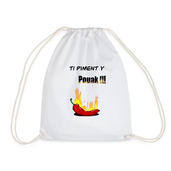 Ti piment y pouak!!! - Sac de sport léger - blanc - Devant