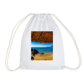 Ressentez le soleil, la mer. - Sac de sport léger - blanc - Devant