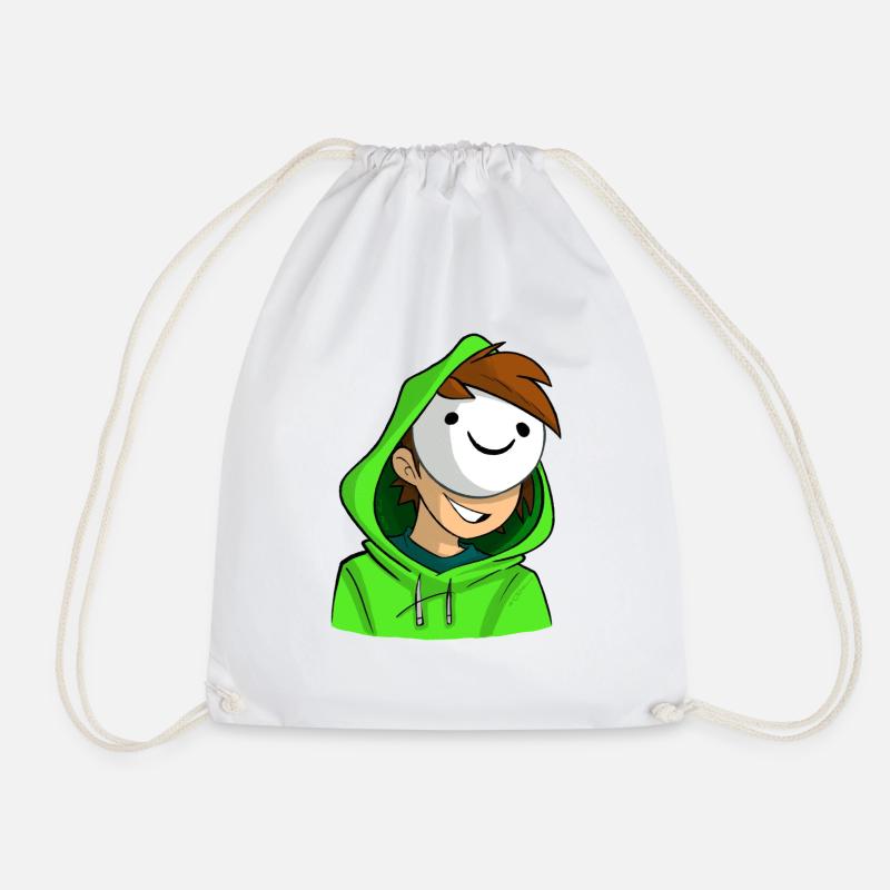 Dream Cartoon - Drawstring Bag - white