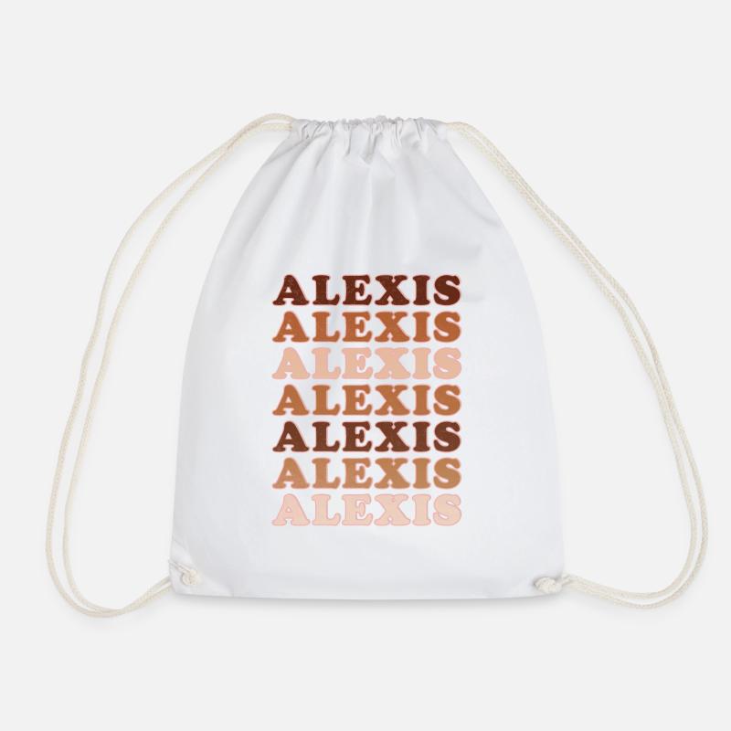 Alexis - Drawstring Bag - white