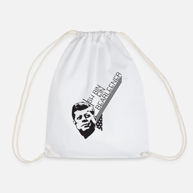 Ich bin ein BERLINER! JFK - Turnbeutel - Weiß