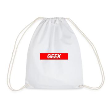 Geek Design - Drawstring Bag - white - Front