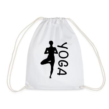 Yoga Sports - Drawstring Bag - white - Front