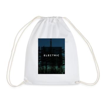 Electrician IMG - Drawstring Bag - white - Front