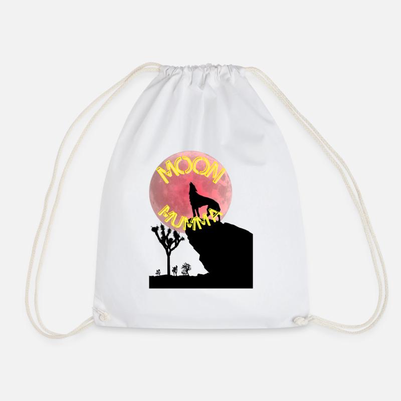 Wolf Moon Mumma - Turnbeutel - Weiß