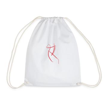 T-shirt avec la lettre R - Sac de sport léger - blanc - Devant