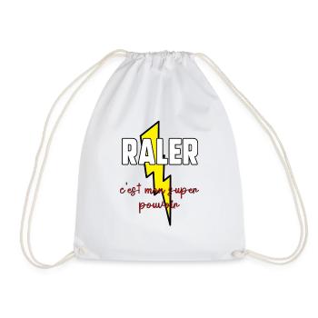 Râler c’est mon super pouvoir - Sac de sport léger - blanc - Devant