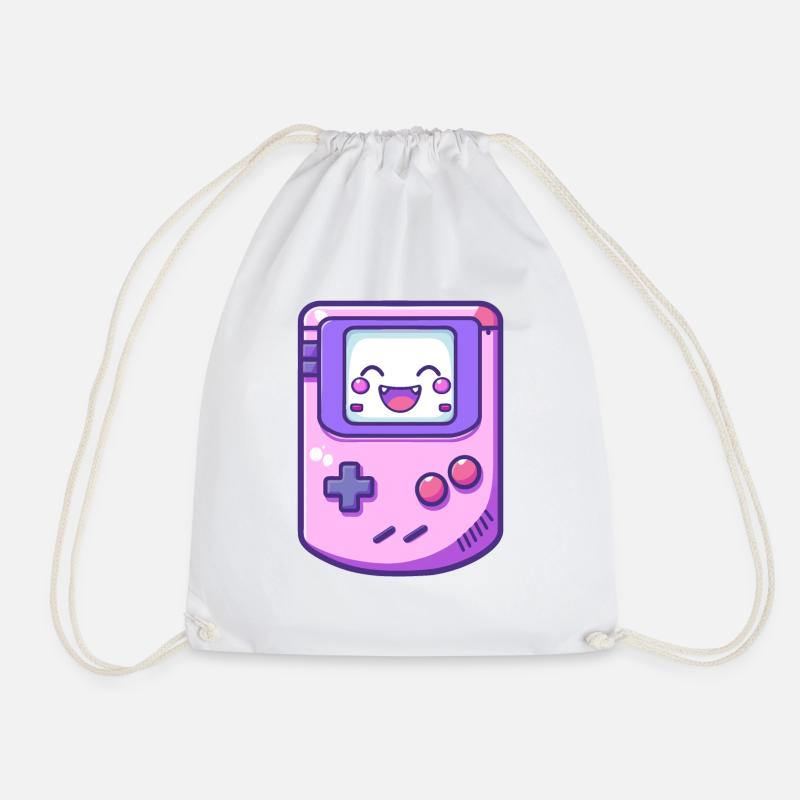 Lächelnder Game Boy - Turnbeutel - Weiß