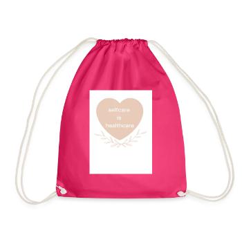 selfcare is healthcare - Turnbeutel - Fuchsia - Vorne