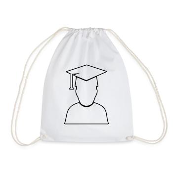 Student Diploma - Drawstring Bag - white - Front