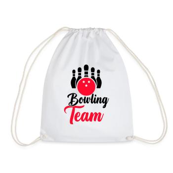 bowling team - Turnbeutel - Weiß - Vorne