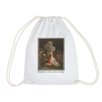 Simply to thy cross I cling - Drawstring Bag - white - Front