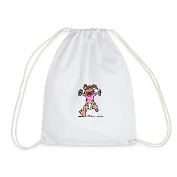Baby terror - Drawstring Bag - white - Front