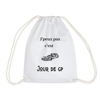 J'peux pas c'est jour de GP - Sac de sport léger - blanc - Devant
