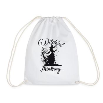 Halloween Witch, Witchful Thinking - Turnbeutel - Weiß - Vorne